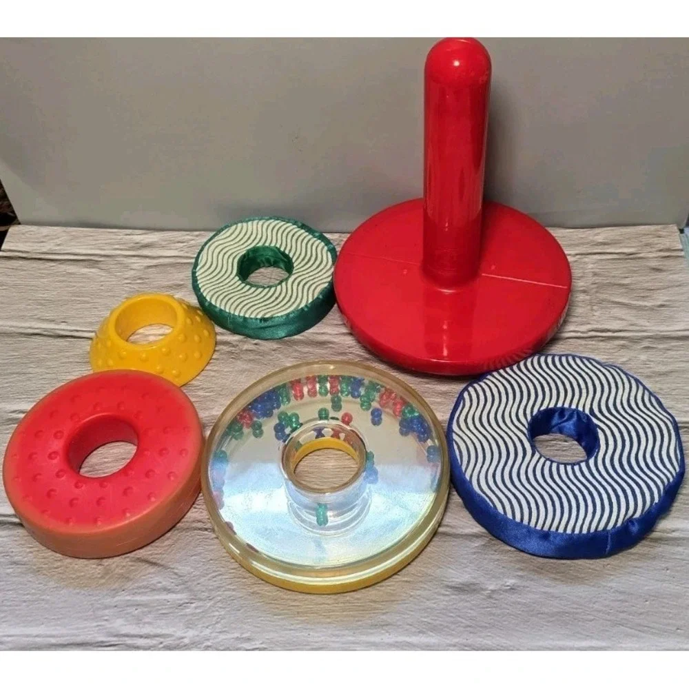 Discovery Toys Stacki & Learn  Children's Toy Variety If Colors, Textures,...